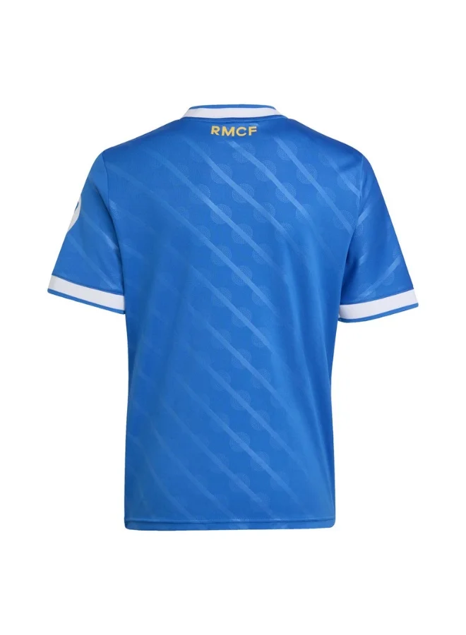 Adidas Adidas Real 3 Jsy Y U Blue Football/Soccer Jerseys For Unisex