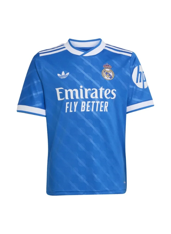 Adidas Adidas Real 3 Jsy Y U Blue Football/Soccer Jerseys For Unisex