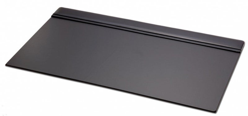 Dacasso Black Leather 34 X 20 TopRail Desk Pad