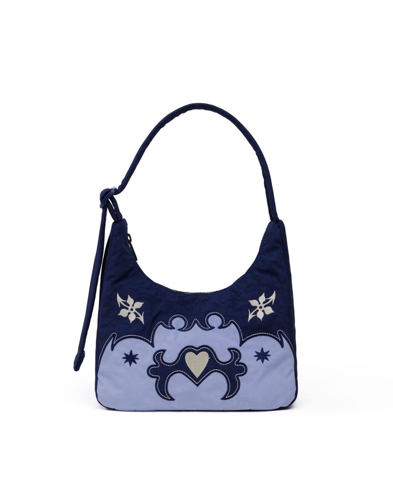 BAGGU Mini Nylon Shoulder Bag - Western AppliquÃ© - Image 1