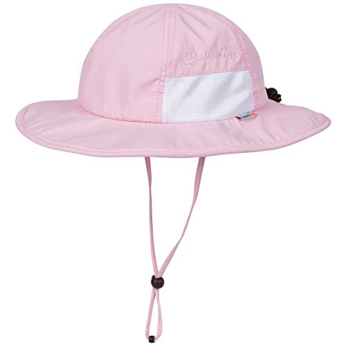 SwimZip Wide Brim Sun Hat | UPF 50+ Protection for Baby, Toddler, and Kids Pink - Image 1