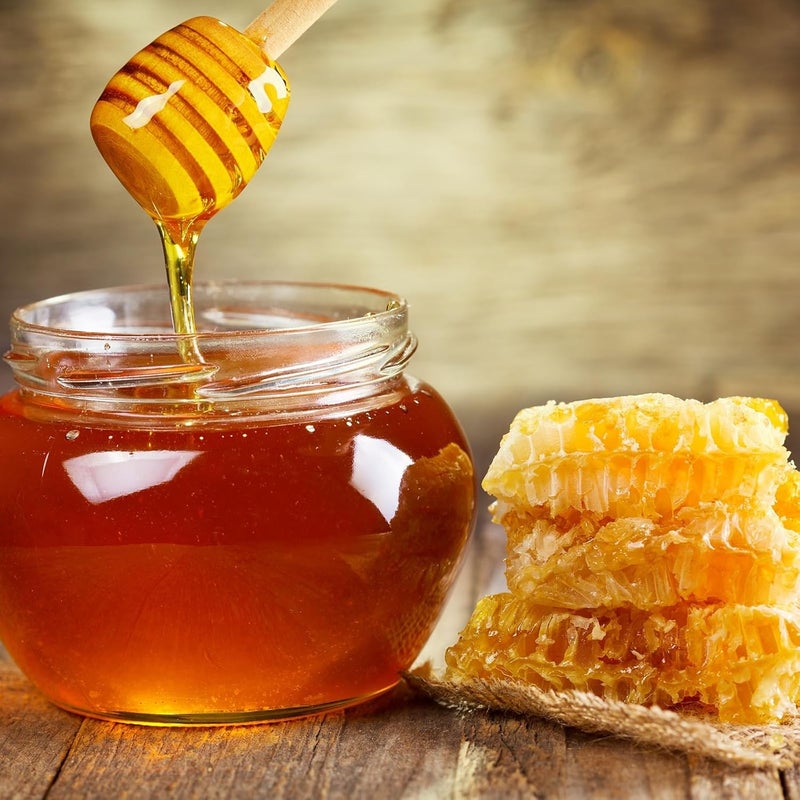 CJFocus 8 Pack Honey Sticks Dipper Set, 6 Inch Honeycomb Stirrer 4 Pcs with Bamboo Honey Spoons 4 Pcs, Mini Wooden Wand for Dispense Jar Drizzle and Wedding Party Decor Favors Gift - Image 4