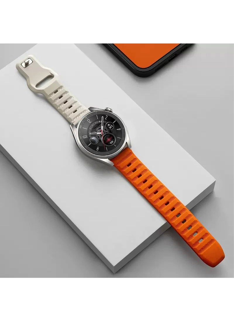 X-level 22mm Sports Strap Compatible with Huawei Watch GT3/GT3 Pro 46mm/GT2/GT 46mm/GT2 Pro/GT2e/GT Runner/Huawei Watch 3/3 Pro, Soft Silicone Replacement Strap Watch Strap Men Women  - Image 5