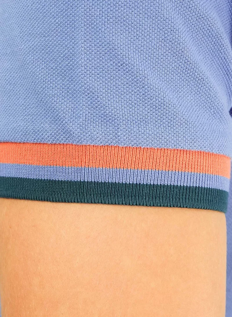 GIORDANO  Men's Performance Polo: Classic Piqué, Tipped Collar, Embroidered Detail for Men | Best Price UAE