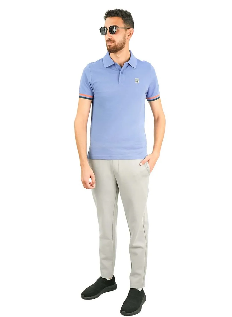 GIORDANO  Men's Performance Polo: Classic Piqué, Tipped Collar, Embroidered Detail for Men | Best Price UAE