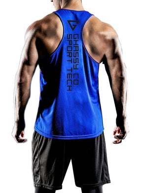 Ghassy Co. قمصان داخلية رياضية للرجال بتقنية تجفيف سريعة Y-Back GYM-101  - Image 1