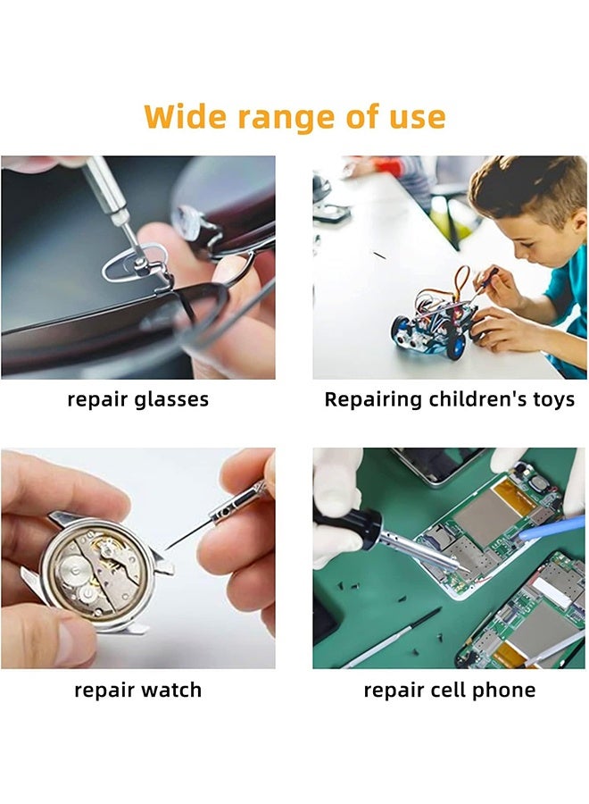600 PCS Eyeglass Repair Kit，Eye Glass Repairing Tool with Tiny Screws, Nuts, Universal Screwdrivers, Precision Tool for Repairing Eye Glass, Sunglass, Jewelry, Watch - Image 5
