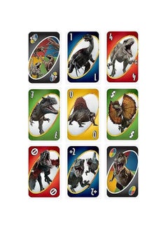 Arabest Oversized Jurassic World UNO Card Game, Perfect for Kids and Game Night, Includes Custom Wild Cards for Maximum Fun  - Image 5