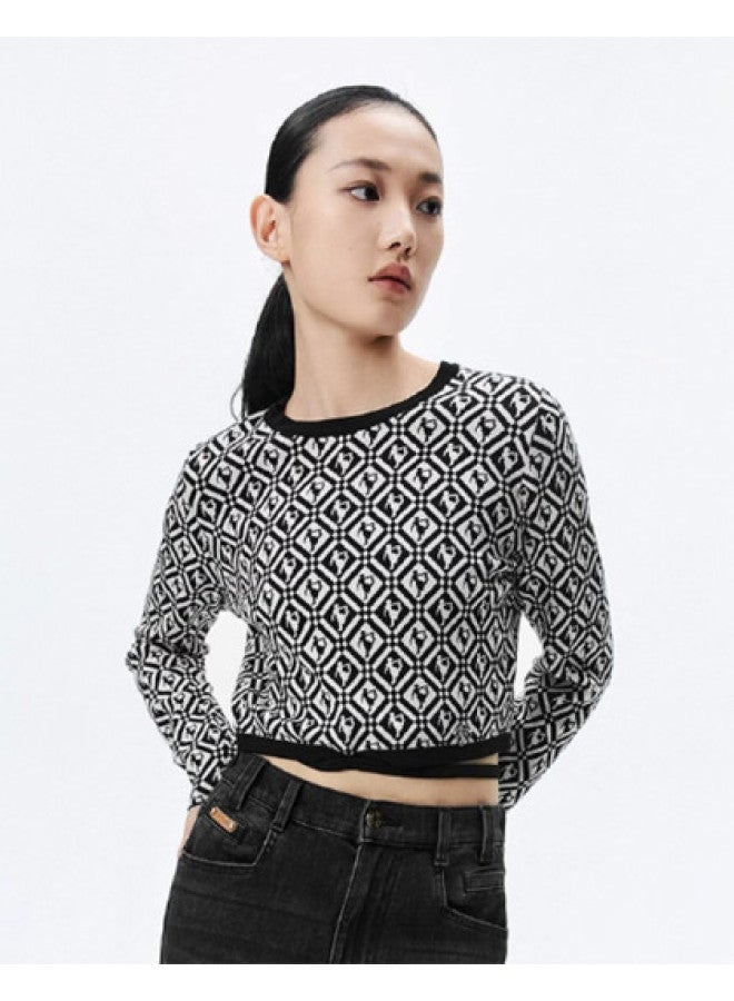 Waxbird Autumn Slight Stretch Slim Fit Knitted Sweater Women - Image 1