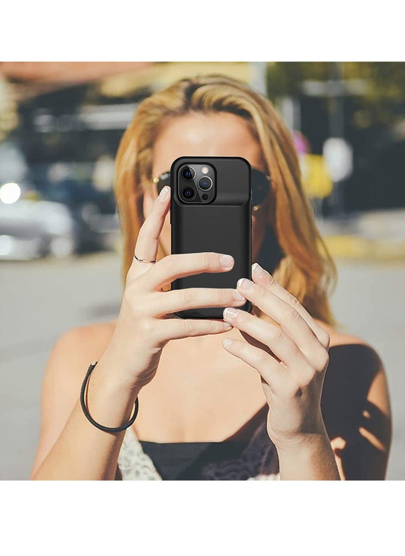 (4500mAh)Portable Battery Pack, Rechargeable Smart Charger Case For Iphone 13 Pro Max - Image 4