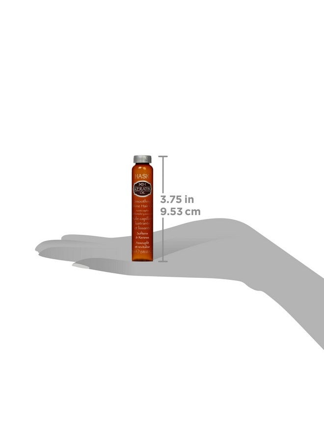 HASK KERATIN PROTEIN Smoothing Hair Oil Vials for Shine, Frizz Control and All Hair Types - Color Safe, Gluten-Free, Sulfate-Free - 2 Vials - Image 3