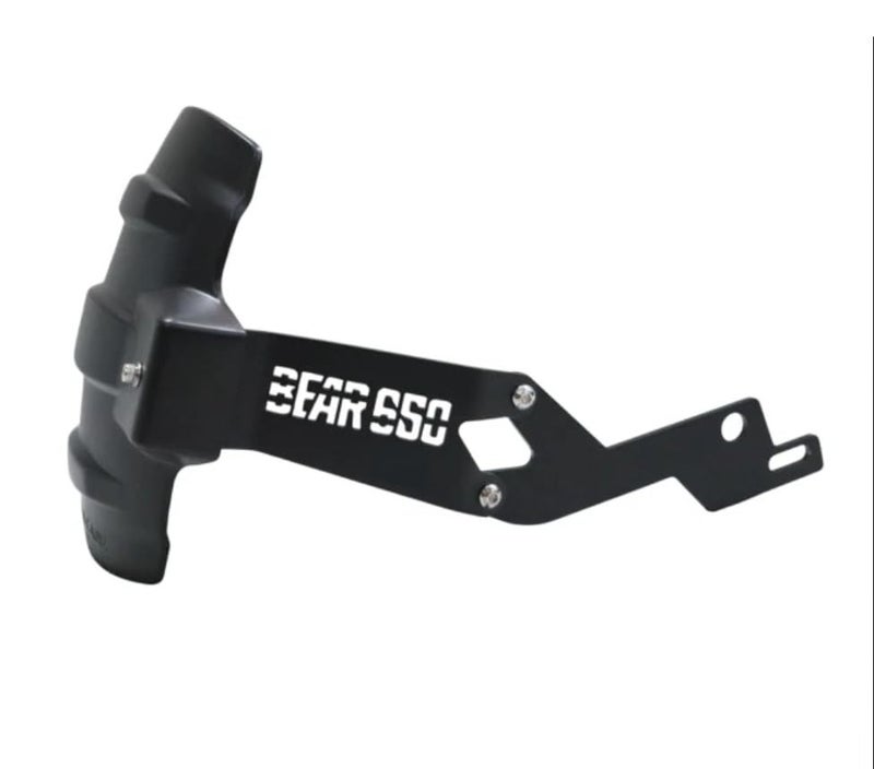 0TO6 Tyre Mudguard/Rear Mudguard Bracket with Rear Reflector Tyre Hugger Vehicle Splash Guard for RE BEAR 650, BLACK - Image 1