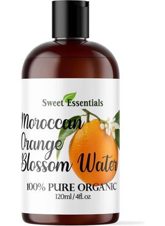 Premium Organic Moroccan Orange Blossom Neroli Water  4oz Imported From Morocco  Food Grade  Packed With Natural Antioxidants  Perfect for Reviving Hydrating and Rejuvenating Your Face and Neck