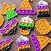 MOREDOTS Halloween Party Favors  Halloween Toys  24 Mini Pop Bubbles Bulk with Keychain for Kids Boys Girls  Pop Its Boo Basket Goodie Bag Stuffers Treats Stress Sensory Fidget Prizes for School Classroom - Image 4