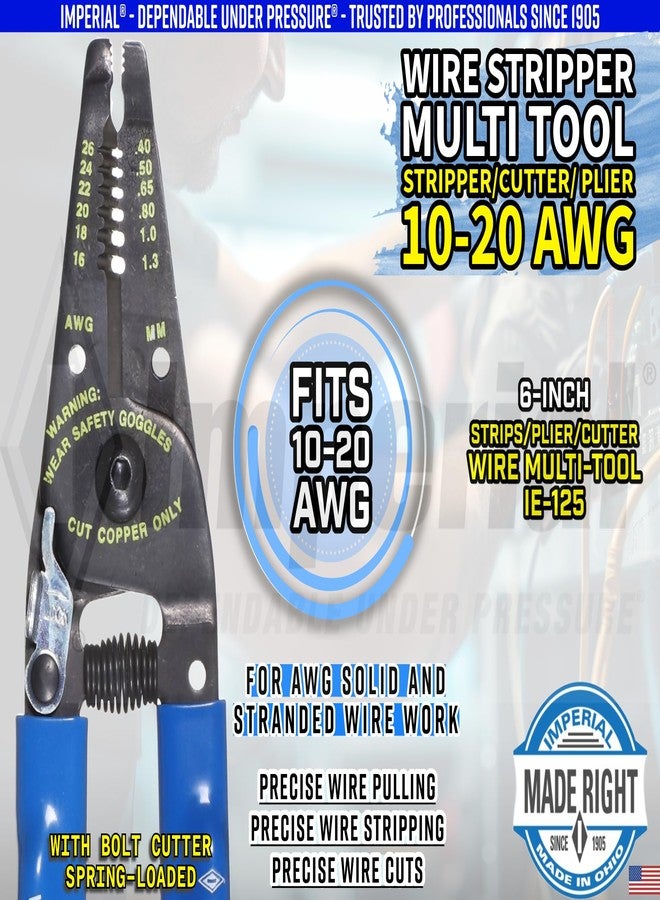 Imperial Tool IE125 Heavy-Duty Upfront Plier Nose Stripper and Cutter - Image 5