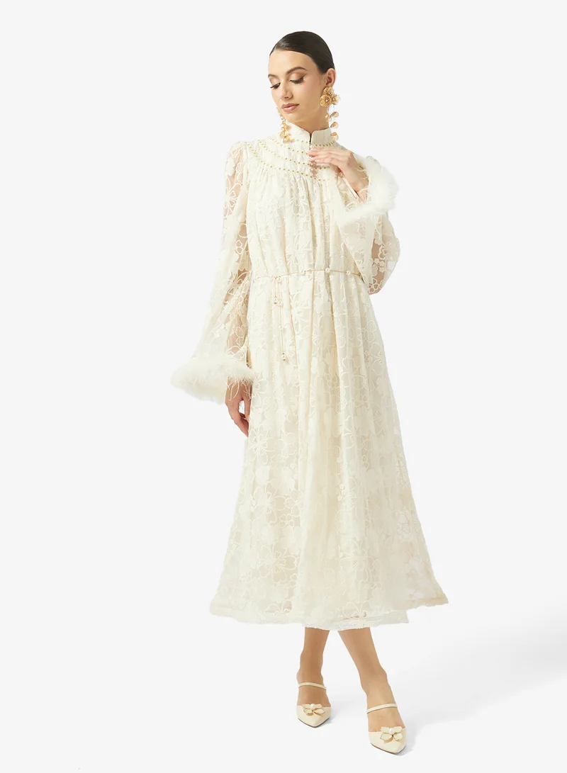 Khizana Lace A-line Dress
