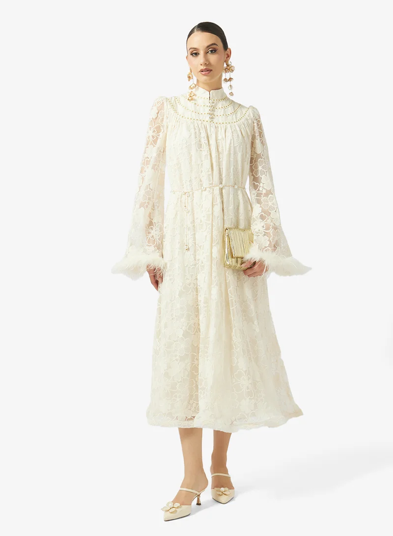 Khizana  Lace A-line Dress for Women | Best Price UAE