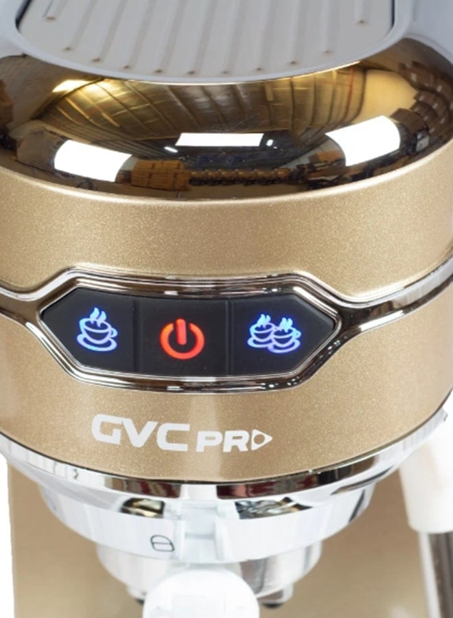 جي في سي برو ماكينة صنع قهوة اسبريسو 1 L 1450 W GVCM-1905 ذهبي - Image 5