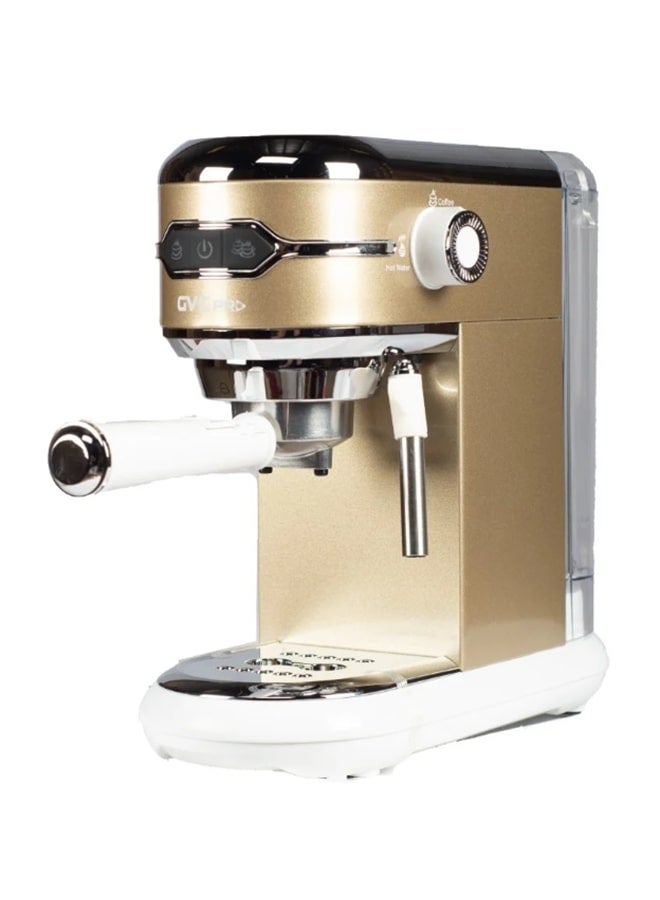 جي في سي برو ماكينة صنع قهوة اسبريسو 1 L 1450 W GVCM-1905 ذهبي - Image 1