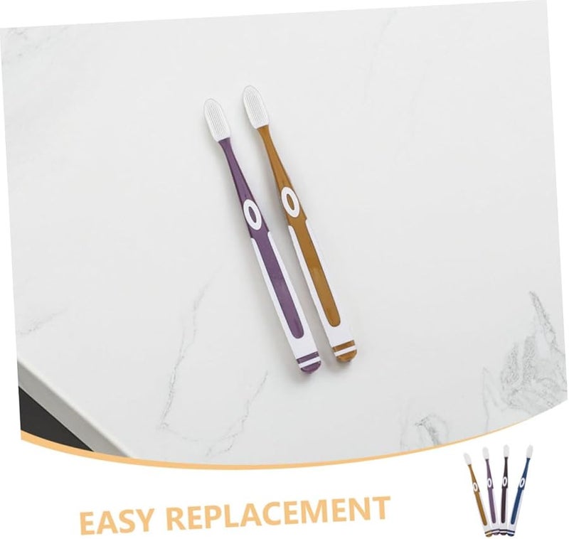 8PCS Soft Silicone Toothbrush For Adults Sensitive Teeth And Gum Care Portable Travel Family Pack - Image 4