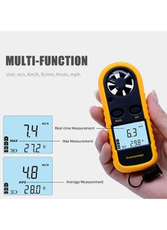 Benetech Digital Anemometer Handheld Wind Speed Meter Gauge Accurately Measure Wind Temperature Speed Backlight LCD Digital Weather Meter  - Image 2