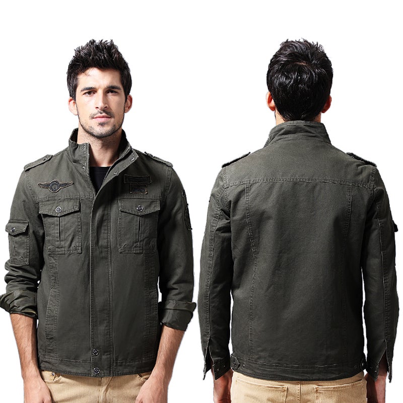 Men's Pure Cotton Jackets Coat Casual Work Jackets - Image 4