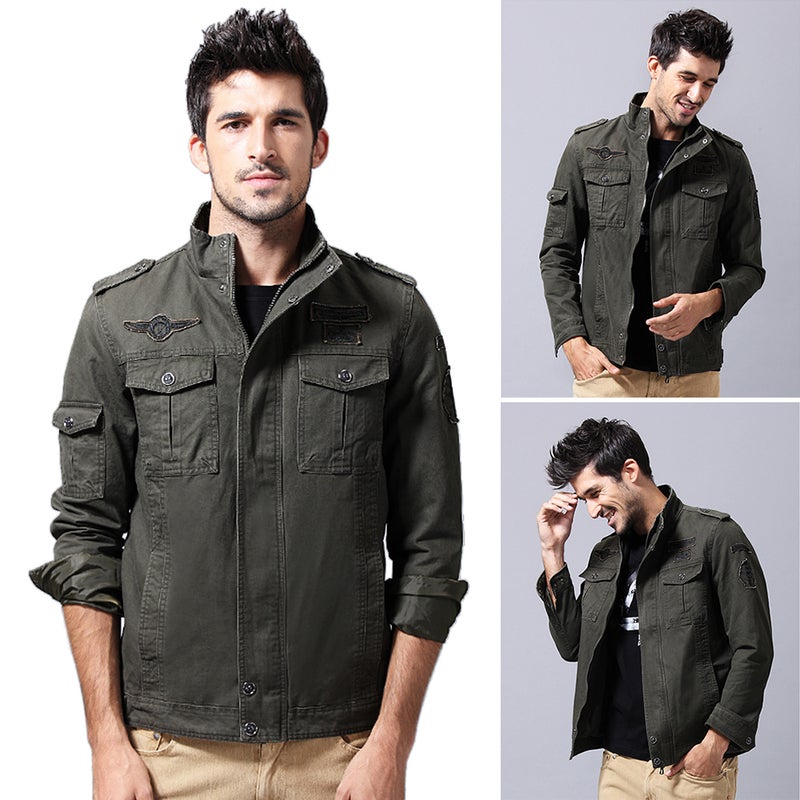 Men's Pure Cotton Jackets Coat Casual Work Jackets - Image 5