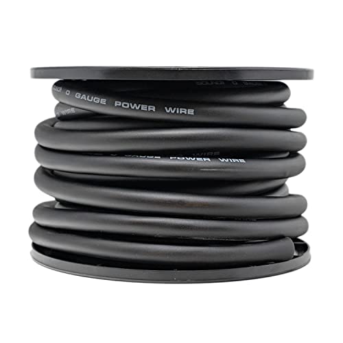 SoundBox 0 Gauge Amplifier Wire Power/Ground 1/0 Ga Amp Wire 50 Feet Spool Cable - Image 3