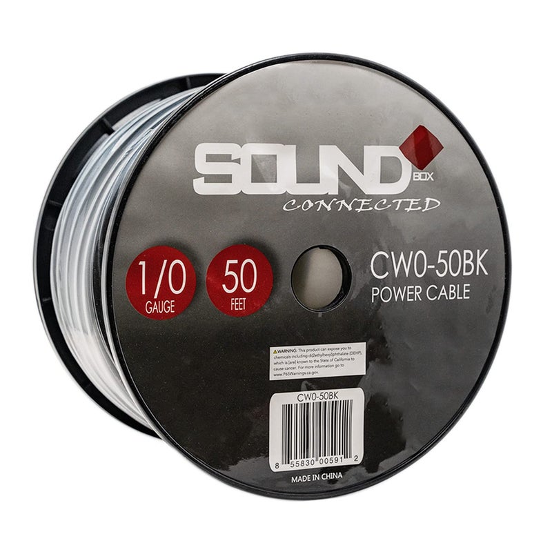 SoundBox 0 Gauge Amplifier Wire Power/Ground 1/0 Ga Amp Wire 50 Feet Spool Cable - Image 4