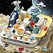 Fistone Kids Race Track Car Adventure Toy for Toddlers Spaceship Puzzle Rail Track City Rescue Playset with 4 Mini Cars Preschool Educational Car Games Toys for Boys Age 3 - Image 2