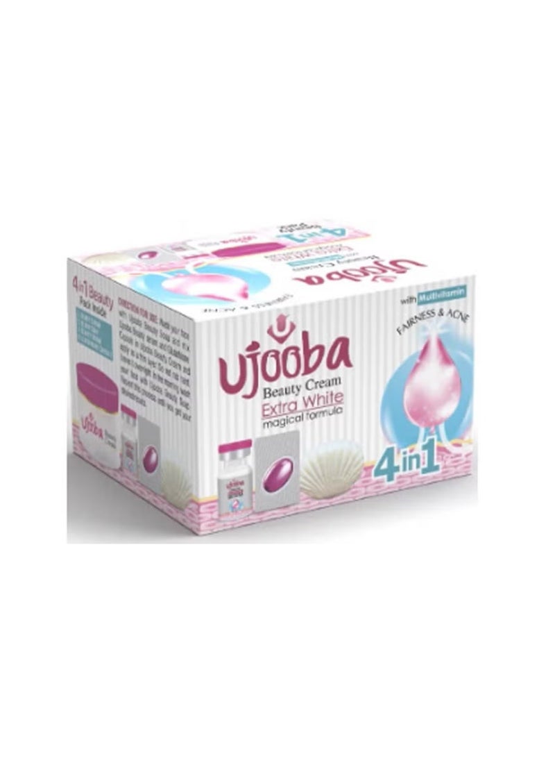 Ujooba Beauty Cream Extra White Magical Formula Fairness & Acne with Multivitamin - Pack of 6 - Image 2