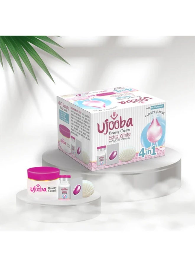 Ujooba Beauty Cream Extra White Magical Formula Fairness & Acne with Multivitamin - Pack of 6 - Image 3