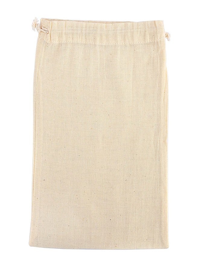 Oreayu 12 Pcs Cotton Drawstring Potli Cloth Bags,Reusable Bags For Kitchen, Non Plastic Packing Use, Masala Potli, Spice Bag.Size 7 X 5 Inches - White - Image 5
