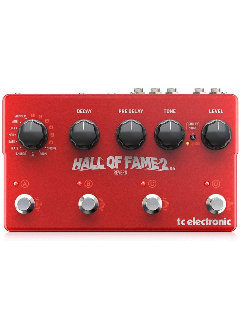 TC HELICON دواسة صدى TC HELICON، مع 4 مفاتيح MASH، صدى Shimmer و8 إعدادات مسبقة للصدى HALLOFFAME2X4REVERB - Image 1