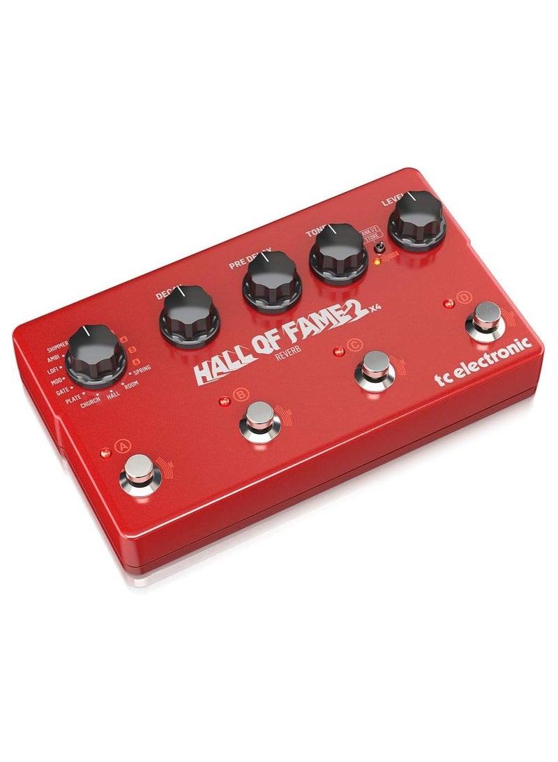 TC HELICON دواسة صدى TC HELICON، مع 4 مفاتيح MASH، صدى Shimmer و8 إعدادات مسبقة للصدى HALLOFFAME2X4REVERB - Image 2