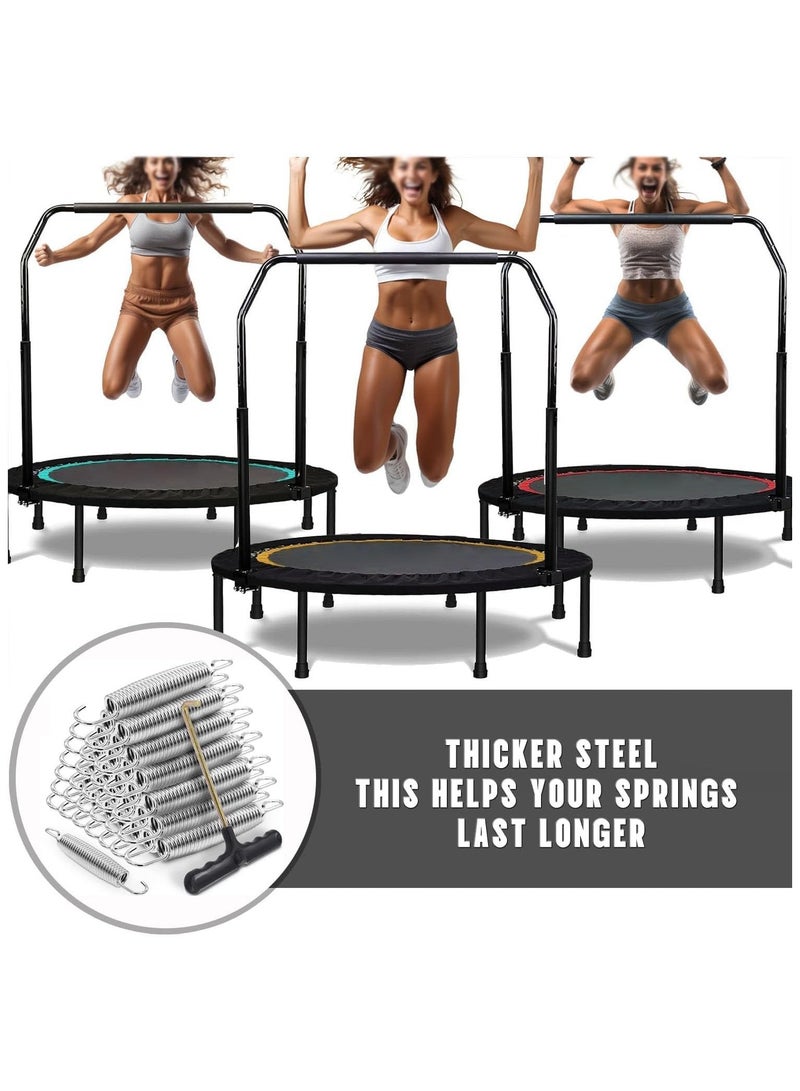 NANAO نوابض ترامبولين 4 بوصة، نوابض استبدال ترامبولين ثقيلة، قطع غيار ترامبولين، نوابض ترامبولين من الفولاذ المقاوم للصدأ (عبوة من 16)  - Image 2
