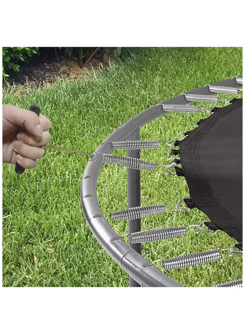 NANAO نوابض ترامبولين 4 بوصة، نوابض استبدال ترامبولين ثقيلة، قطع غيار ترامبولين، نوابض ترامبولين من الفولاذ المقاوم للصدأ (عبوة من 16)  - Image 5