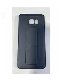 Leather Back Cover Hard Case With  Samsung Galaxy S6 Edge Plus Black