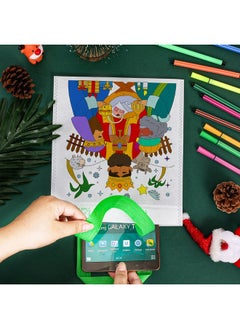 HOWAF 12Pcs Nativity Scene Coloring Goodie Bags With Paint Pens For Kids,O Holy Night Coloring Candy Bags Joy To The World Coloring Gift Bags,Religious Christmas Reusable Canvas Bag Favors Coloring  - Image 5