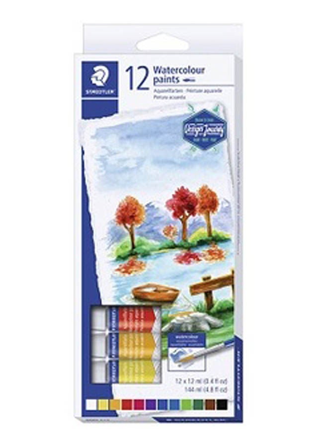 Design Journy Water Color Paints Per Tube Set Of 12 Pcs Multicolour