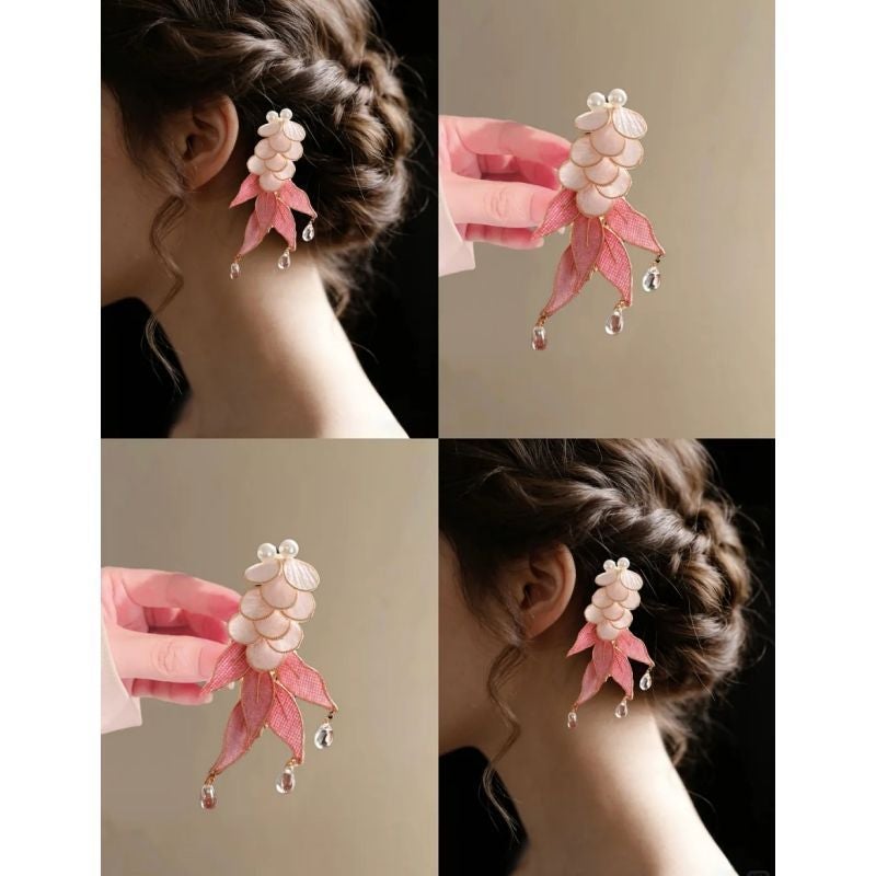 Handmade Koi Fish Hair Clip Chinese Style - Image 4
