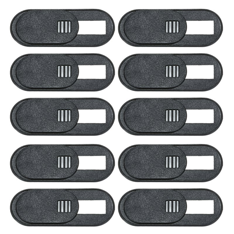 Webcam Camera Cover 10Pcs High-Grade Durable Plastic - Smooth Slide Clasp Humanized Design Privacy Protection for Laptop Desktop Mobile Device Users - Image 2