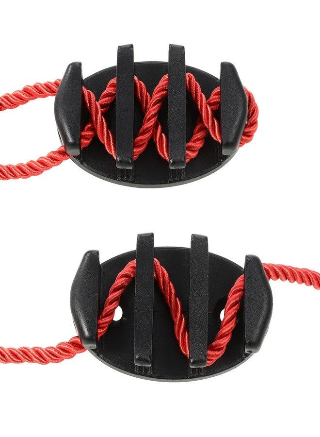 A.I.FORCE 4-Pack Zig Zag Cleat Kit for Kayak, Canoes and Fishing Boats - Durable Black Nylon Anchor Cleats with Stainless Steel Screws, Essential Kayak Accessories, 90mm - Image 3