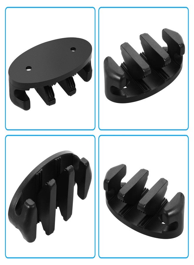 A.I.FORCE 4-Pack Zig Zag Cleat Kit for Kayak, Canoes and Fishing Boats - Durable Black Nylon Anchor Cleats with Stainless Steel Screws, Essential Kayak Accessories, 90mm - Image 2