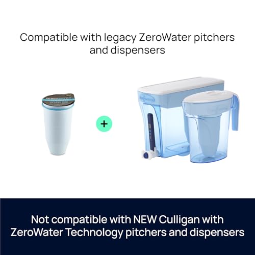 ZeroWater فلتر مياه زيرو ووتر بمرحلة 5 بديل، معتمد من NSF لتقليل الرصاص والمعادن الثقيلة الأخرى وPFOA/PFOS، 3 قطع (عبوة من 1)، أبيض - Image 4