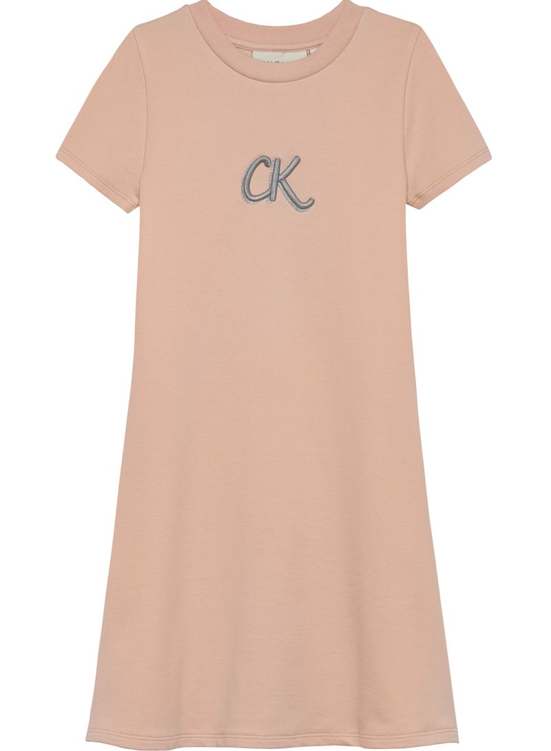 Calvin Klein Jeans Kids Metallic Print A-Aine Dress - Image 1