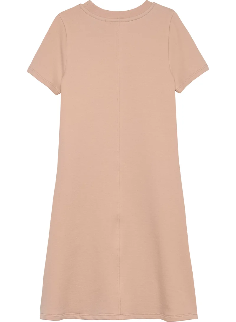 كالفن كلاين جينز Kids Metallic Print A-Aine Dress