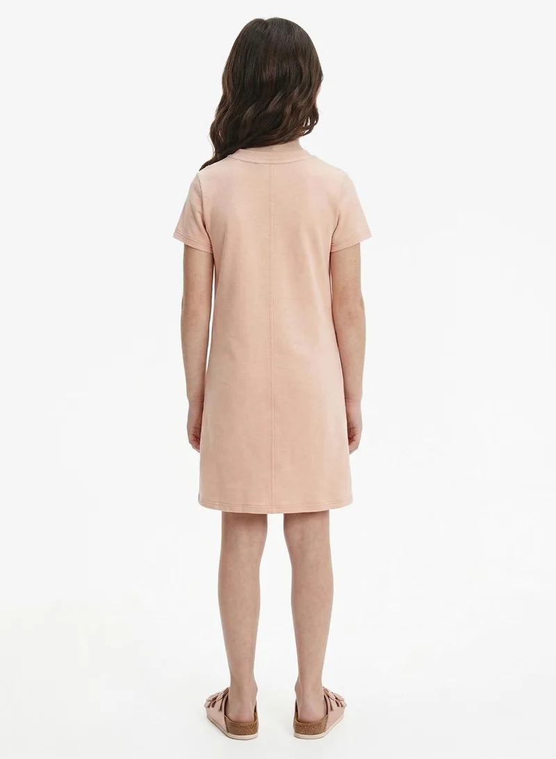 Calvin Klein Jeans Kids Metallic Print A-Aine Dress