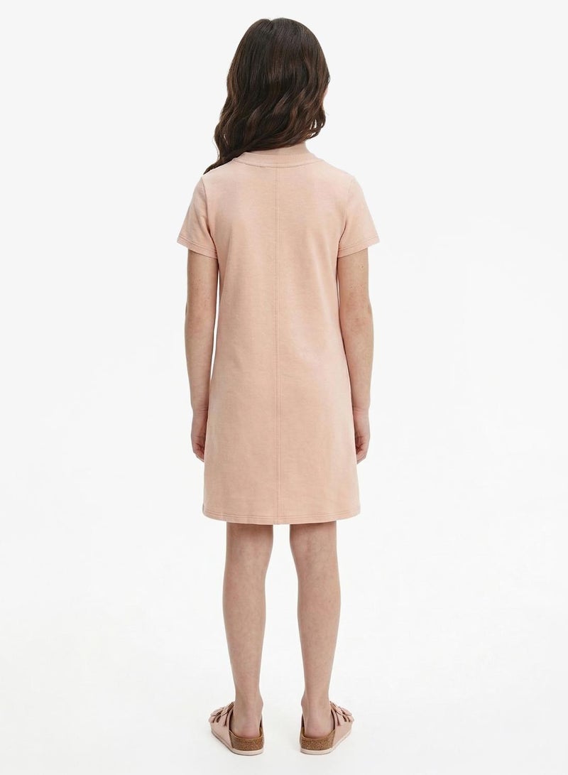 Calvin Klein Jeans Kids Metallic Print A-Aine Dress - Image 2
