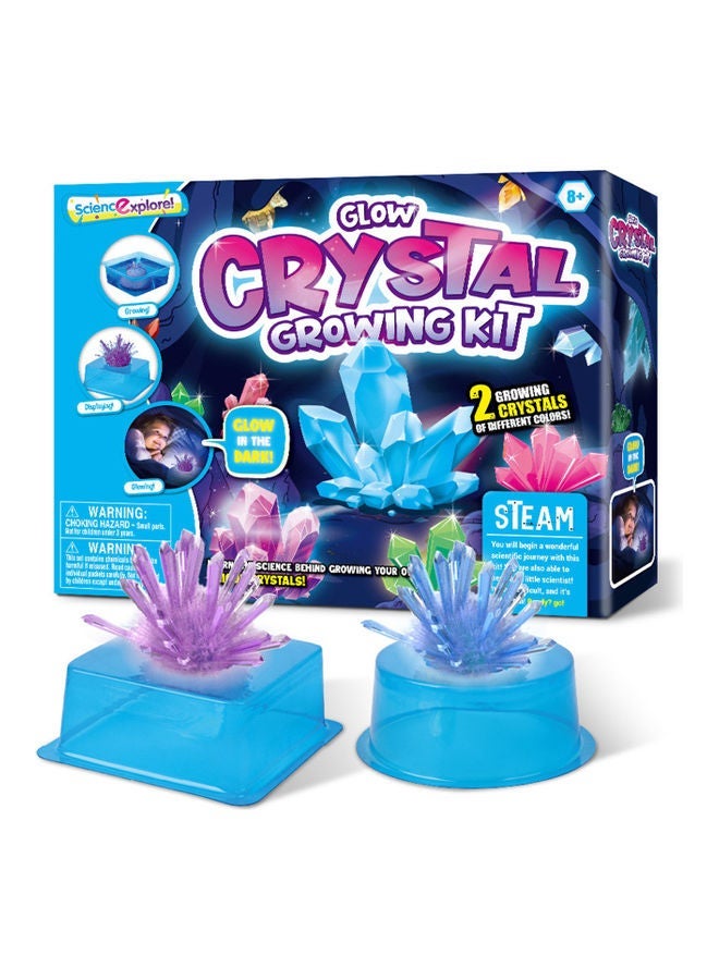 NIBEMINENT 2-Piece Science Experiment Luminous Crystal Multicolour - Image 1